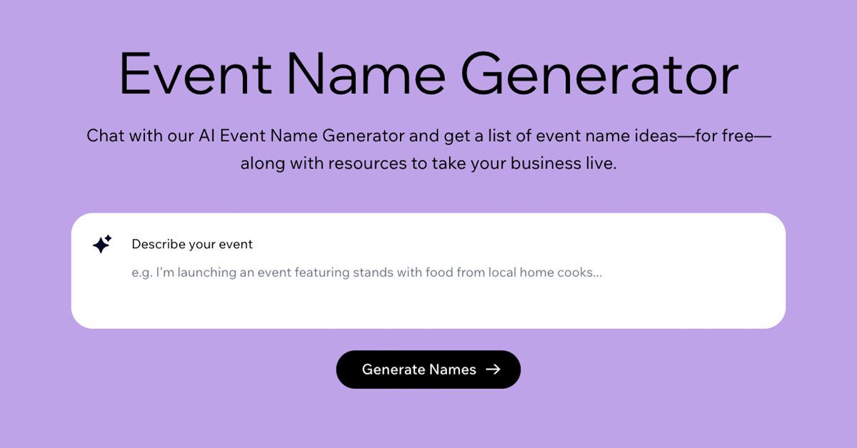 Christmas Event & Business Name Generator Creates Festive Titles